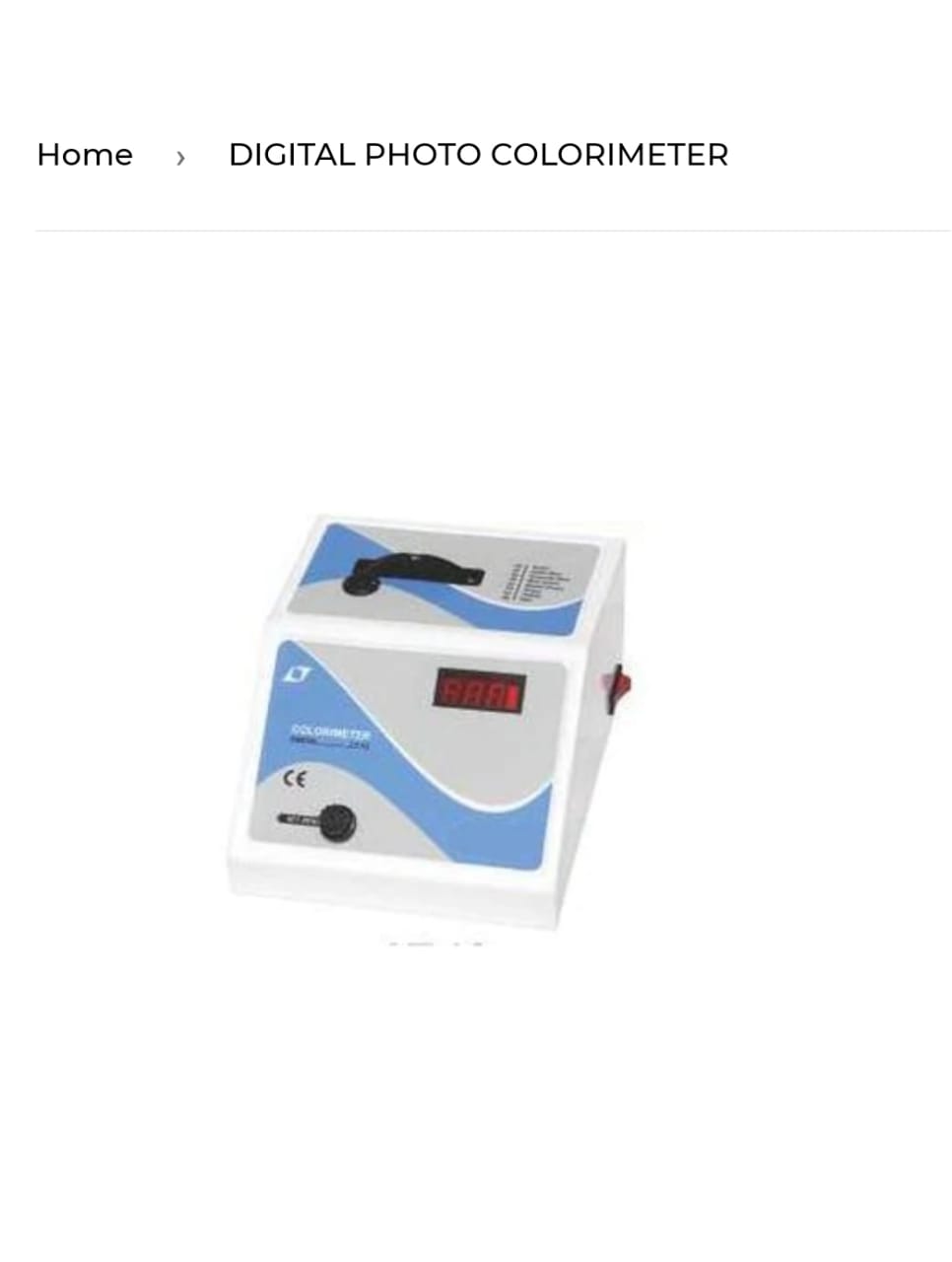 Digital Photo Colorimeter Manufacturers in lucknow